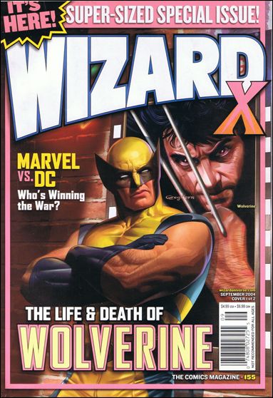 Wizard: The Comics Magazine issue 155 Greg Horn Wolverine Cover 