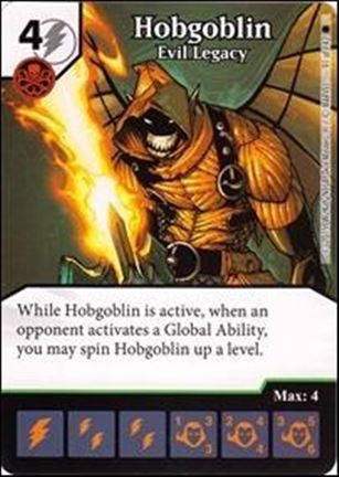Marvel Dice Masters Amazing Spider-Man card 91 Hobgoblin: Evil Legacy