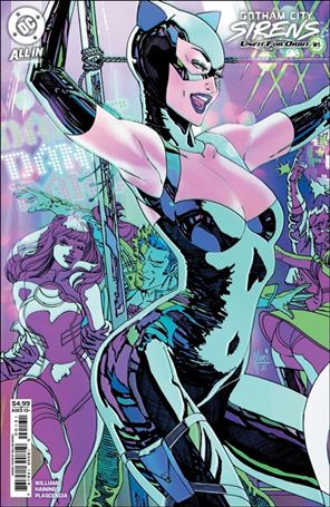 Gotham City Sirens: Unfit for Orbit issue 1.00-D Guillem March Connecting Cardstock Cover
