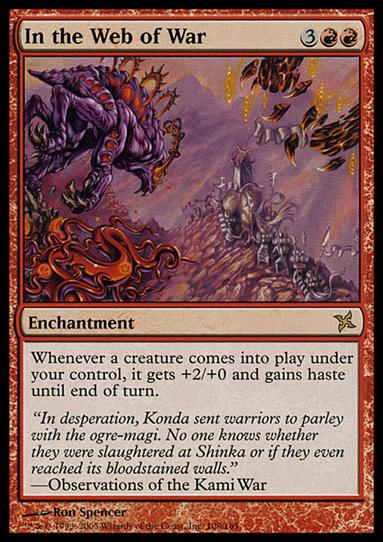 Magic the Gathering: Betrayers of Kamigawa (Base Set) card 108 In the Web of War