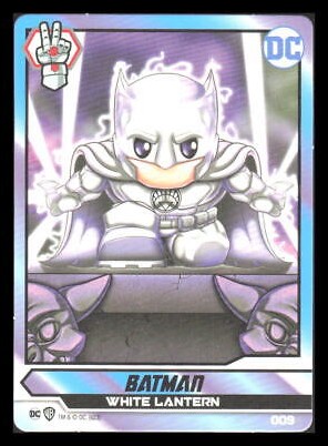 DC Comics Ooshies Collector Cards: Series 2 card 9 Batman: White Lantern