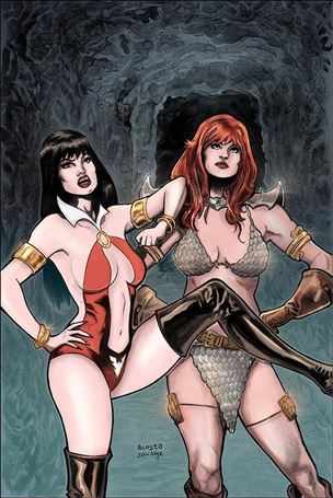 Vampirella / Red Sonja issue 12-S Dave Acosta Virgin Cover