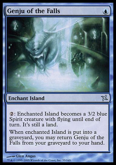 Magic the Gathering: Betrayers of Kamigawa (Base Set) card 35 Genju of the Falls
