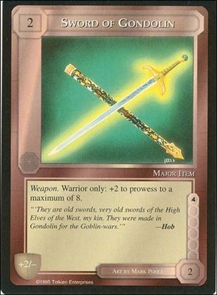 Middle-Earth: The Wizards (Base Set) card 406 Sword of Gondolin