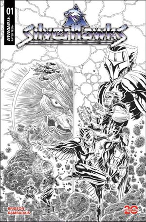 Silverhawks (2025) issue 1-ZA James Stokoe B&W 1:30 Cover