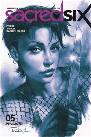 Sacred Six issue 5-M Lucio Parrillo 1:25 Blue Tint Cover