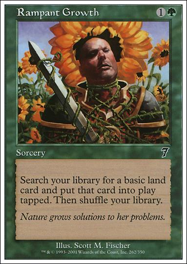 Magic the Gathering: 7th Edition (Base Set) card 262 Rampant Growth