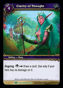 World of Warcraft: Through the Dark Portal (Base Set) card 68 Clarity of Thought