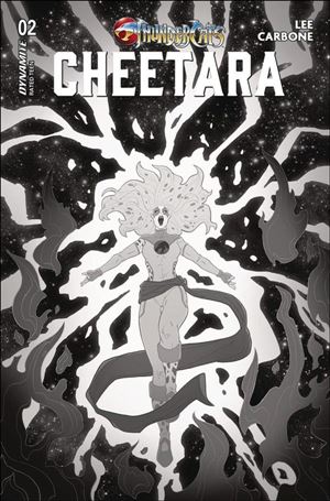 ThunderCats: Cheetara issue 2-L Ted Brandt 1:15 B&W Cardstock Cover