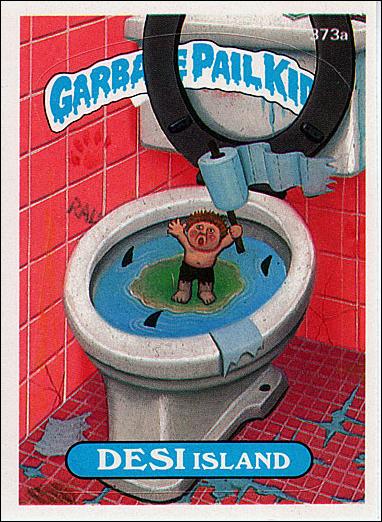 Garbage Pail Kids: Series 09 (Base Set) card 373a Desi Island