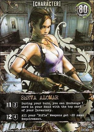 Resident Evil (Base Set) card CH-004 Sheva Alomar