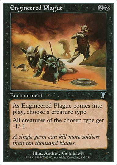 Magic the Gathering: 7th Edition (Base Set) card 133 Engineered Plague