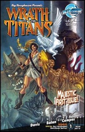 Wrath of the Titans issue 1-B Montage Cover