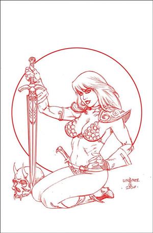 Red Sonja (2019) issue 26-G Joseph Michael Linsner Red Line Art Virgin Cover