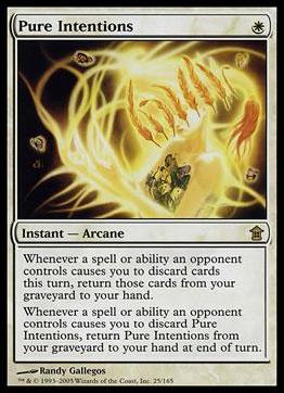 Magic the Gathering: Saviors of Kamigawa (Base Set) card 25 Pure Intentions