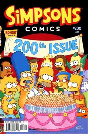 Simpsons Comics issue 200 Wraparound Cover