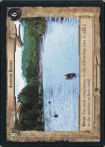Lord of the Rings: The Fellowship of the Ring (Base Set) card 1 C 356 Anduin Banks