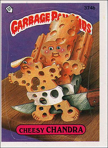 Garbage Pail Kids: Series 09 (Base Set) card 374b Cheesy Chandra