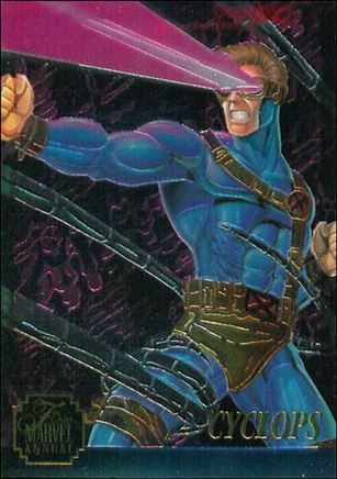 Marvel Annual Flair '95 (Chromium Subset) card 8 Cyclops
