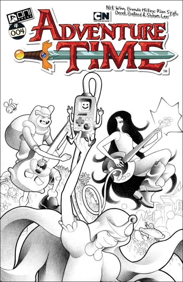 Adventure Time (2025) issue 4-F Matt Lesniewski B&W 1:50 Cover