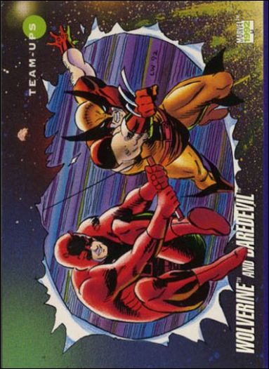 Marvel Universe: Series 3 (Base Set) card 84 Wolverine and Daredevil