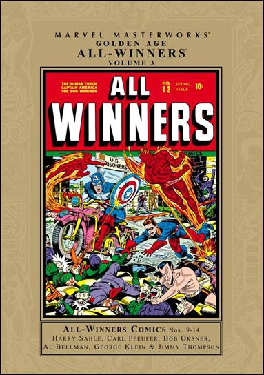 Marvel Masterworks: Golden Age All-Winners issue 3 Gold Dust Jacket
