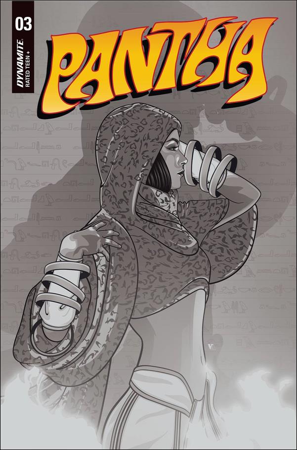 Pantha (2022) issue 3-N Vincent Aseo 1:20 Black & White Cover