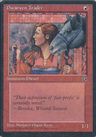 Magic the Gathering: Homelands (Base Set) card 72 Dwarven Trader