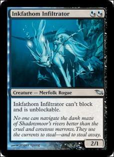 Magic the Gathering: Shadowmoor (Base Set) card 167 Inkfathom Infiltrator