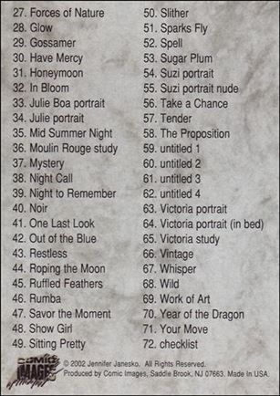 Janesko Select (Base Set) card 71 Checklist