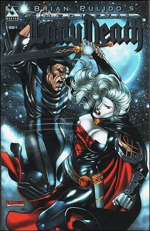 Brian Pulido's Medieval Lady Death issue 4-F Platinum Foil Cover