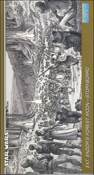 Star Wars Trilogy Special Edition Widevision  (Base Set) card 72 Ext. Endor's Forest Moon - Storyboard