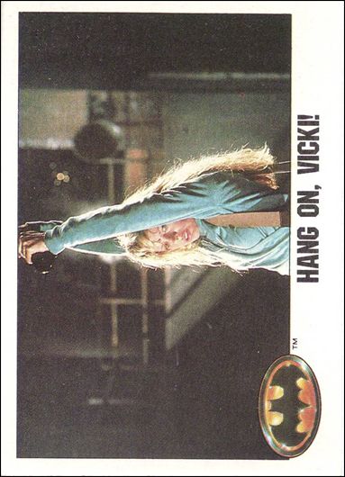 Batman: Series 1 (Base Set) card 84 Hang On, Vicki!