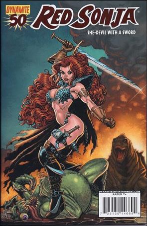 Red Sonja (2005) issue 50-G Arthur Adams DF Red Foil 1/300