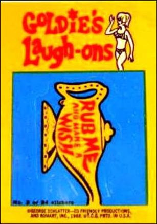 Laugh-In  (Sticker Set) card 3 Rub Me and Make a Wish!