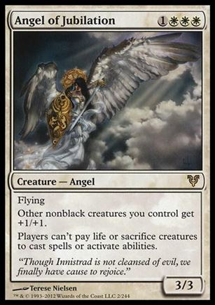 Magic the Gathering: Avacyn Restored (Base Set) card 2 Angel of Jubilation