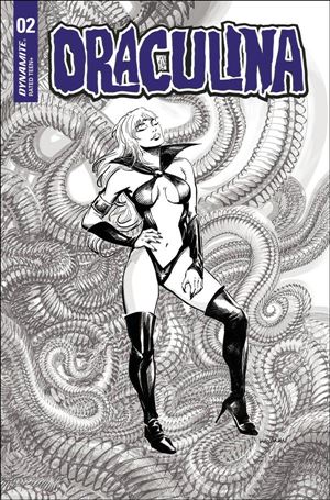 Draculina (2022) issue 2-N Rafael Kayanan 1:20 Black & White Cover