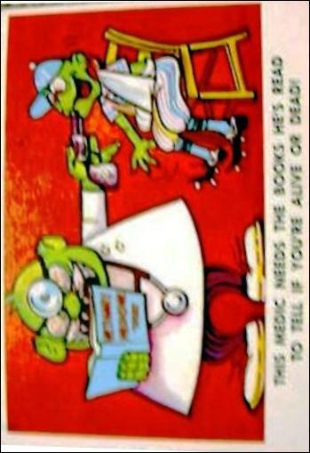 Baseball Weird-Ohs (Base Set) card 35 Doc Nag Rubbins