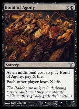 Magic the Gathering: Dissension (Base Set) card 38 Bond of Agony