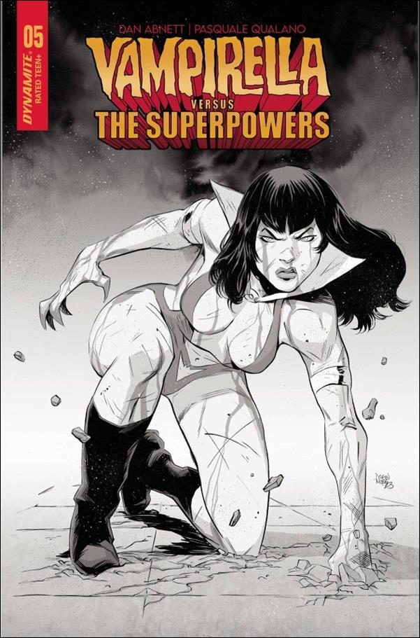 Vampirella vs. the Superpowers issue 5-I Drew Moss 1:10 Line Art Cover