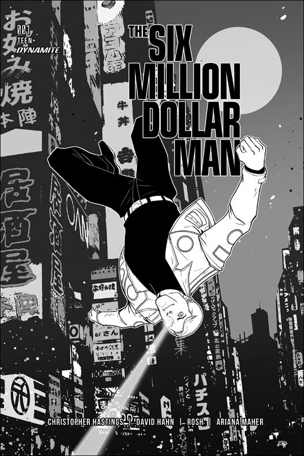 Six Million Dollar Man (2019) issue 1-I Denis Medri 1:50 Black & White Cover