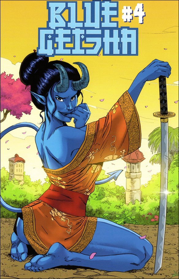 Blue Geisha issue 4-C Antonio Brandao Cover