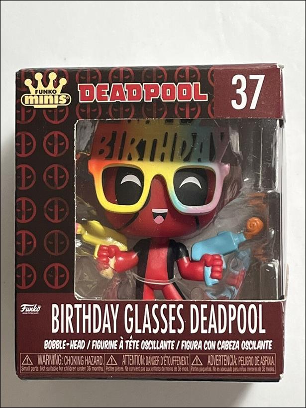 Funko Minis figure 37 Birthday Glasses Deadpool 