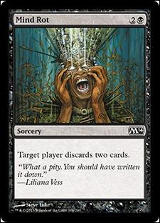 Magic the Gathering: 2014 Core Set (Base Set) card 106 Mind Rot