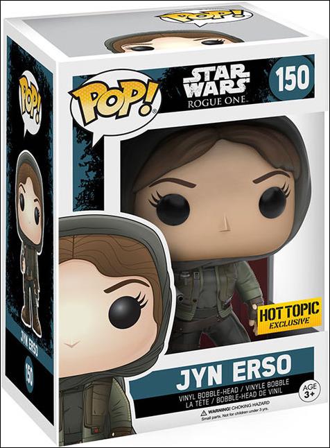 POP! Star Wars figure 150 Jyn Erso (Hood) Hot Topic Exclusive