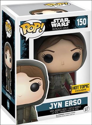 POP! Star Wars figure 150 Jyn Erso (Hood) Hot Topic Exclusive