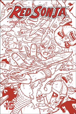 Red Sonja (2019) issue 10-K Amanda Conner 1:21 Red Line Art Cover