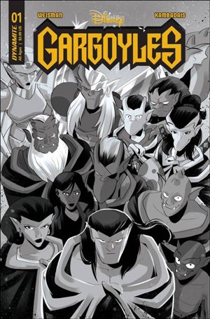 Gargoyles (2022) issue 1-Y George Kambadais 1:10 B&W Cover