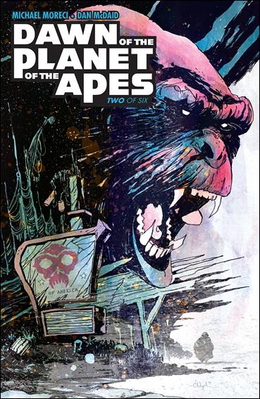 Dawn of the Planet of the Apes issue 2 Christopher Mitten Cover