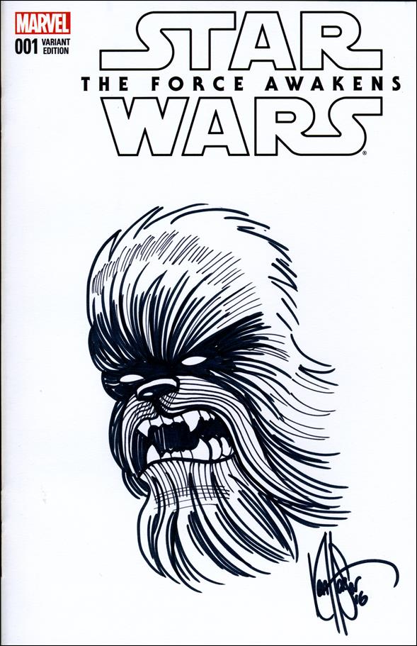 Star Wars: The Force Awakens Adaptation issue 1-K DF Ken Haeser Signed & Remarked Cover